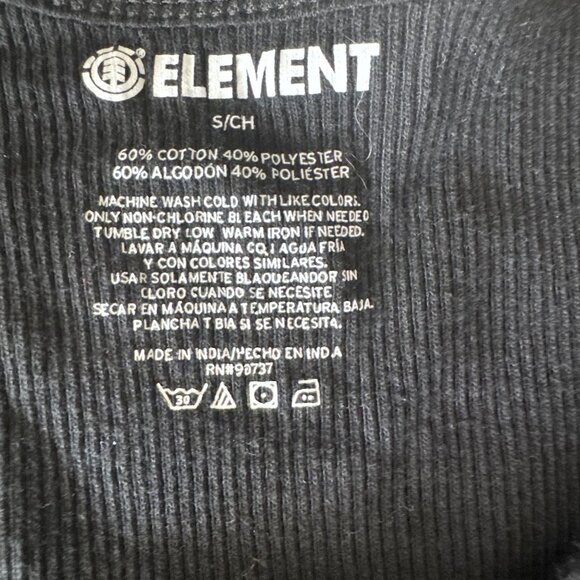 Y2K Element Womens Black Ribbed Tank Top - Fitted Sleeveless Design‎ - Picture 9 of 10